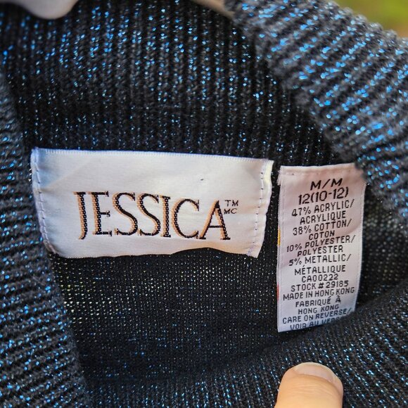 Vintage Sleeveless Sparkly Party Top - Picture 3 of 6